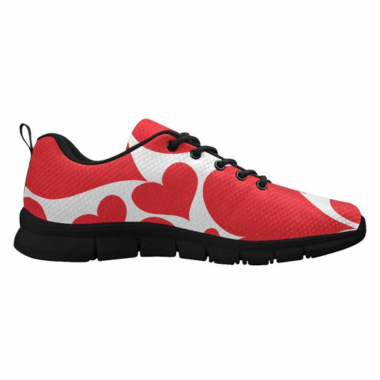 Sneakers For Women, Love Red Hearts - S926