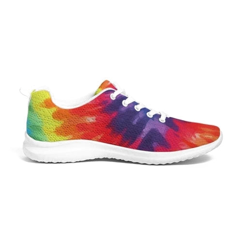 Damessneakers - Veelkleurig tie-dye stijl laag canvas hardlopen 