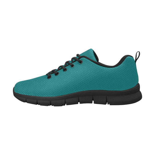 Damen Sneakers, blaugrüne Laufschuhe