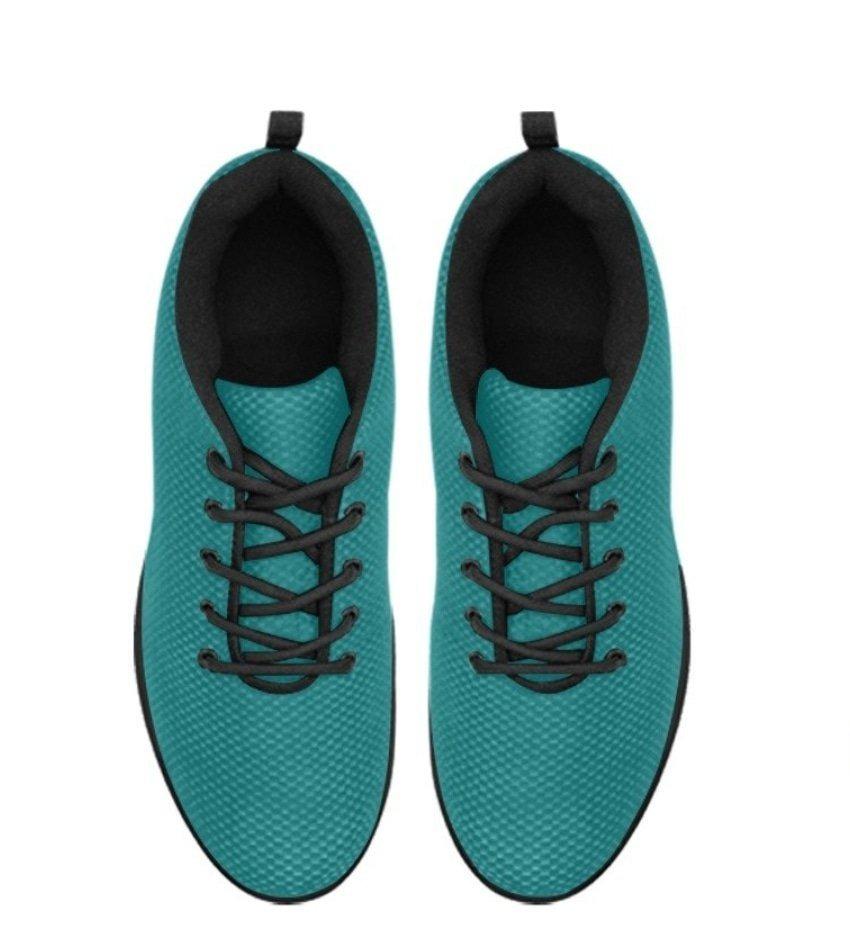 Damessneakers, blauwgroen groene hardloopschoenen