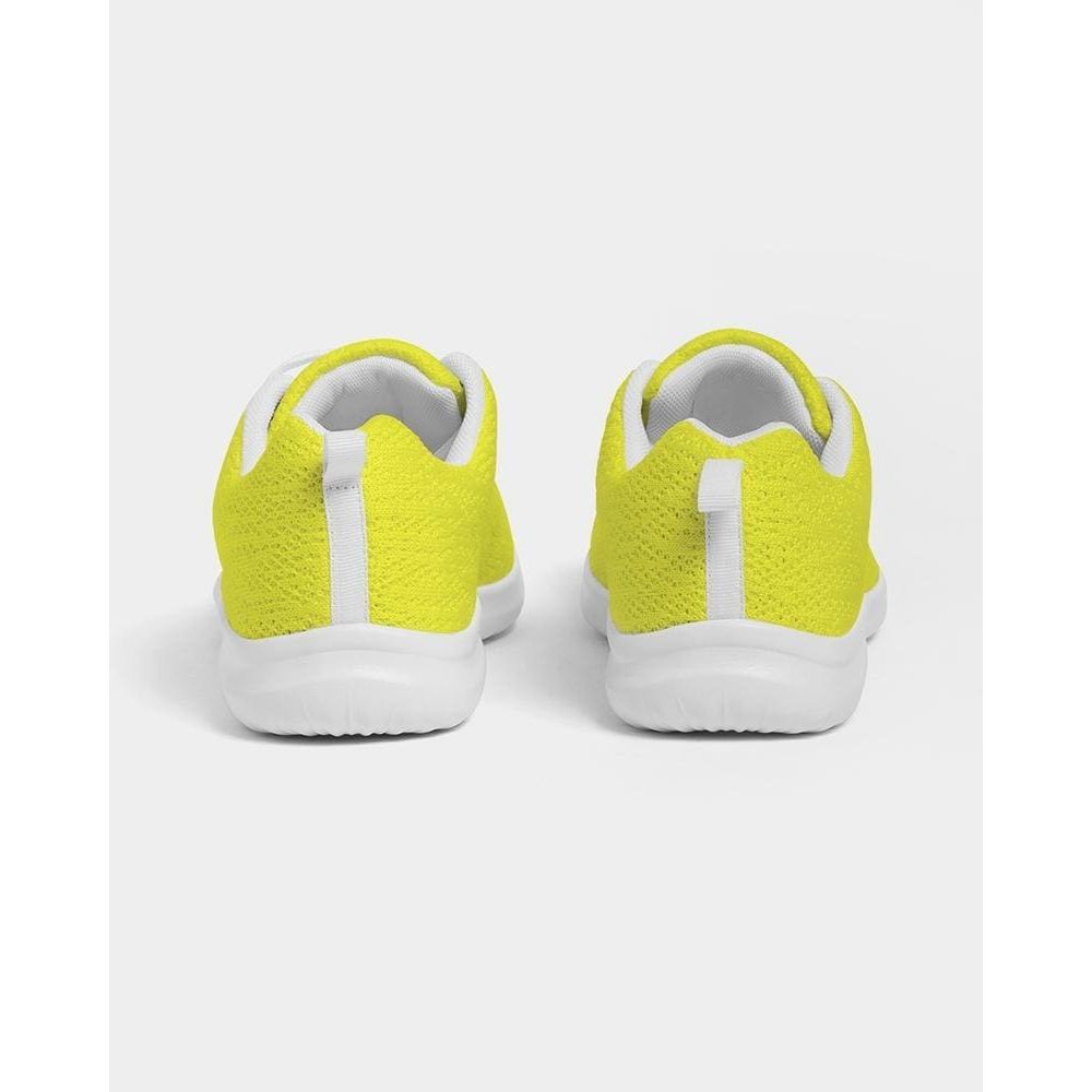 Womens Sneakers - Yellow Canvas Sports Shoes / Running