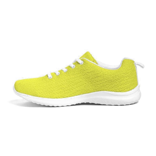 Womens Sneakers - Yellow Canvas Sports Shoes / Running