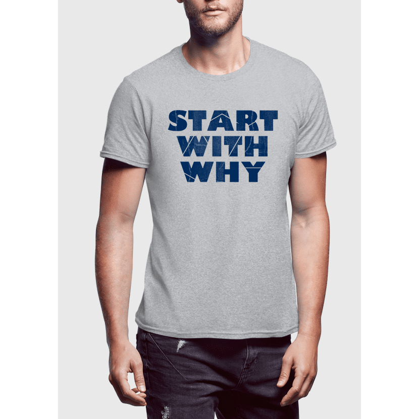 Start With Why Half Sleeves T-shirt