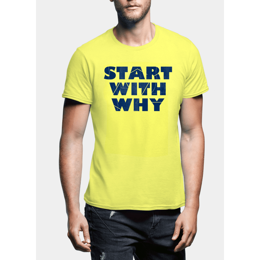 Start With Why Half Sleeves T-shirt