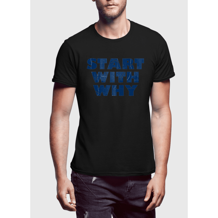 Start With Why Half Sleeves T-shirt