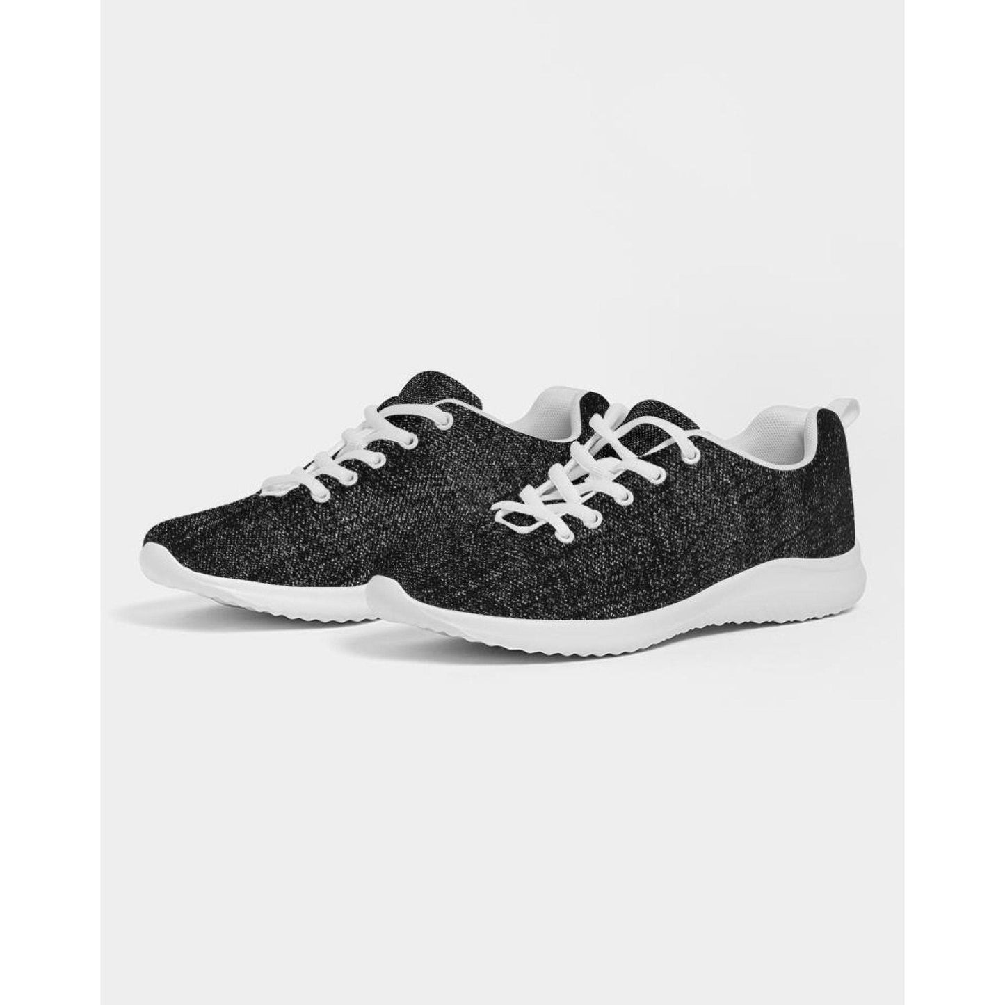 Damessneakers - Zwart-wit canvas sportschoenen / hardlopen