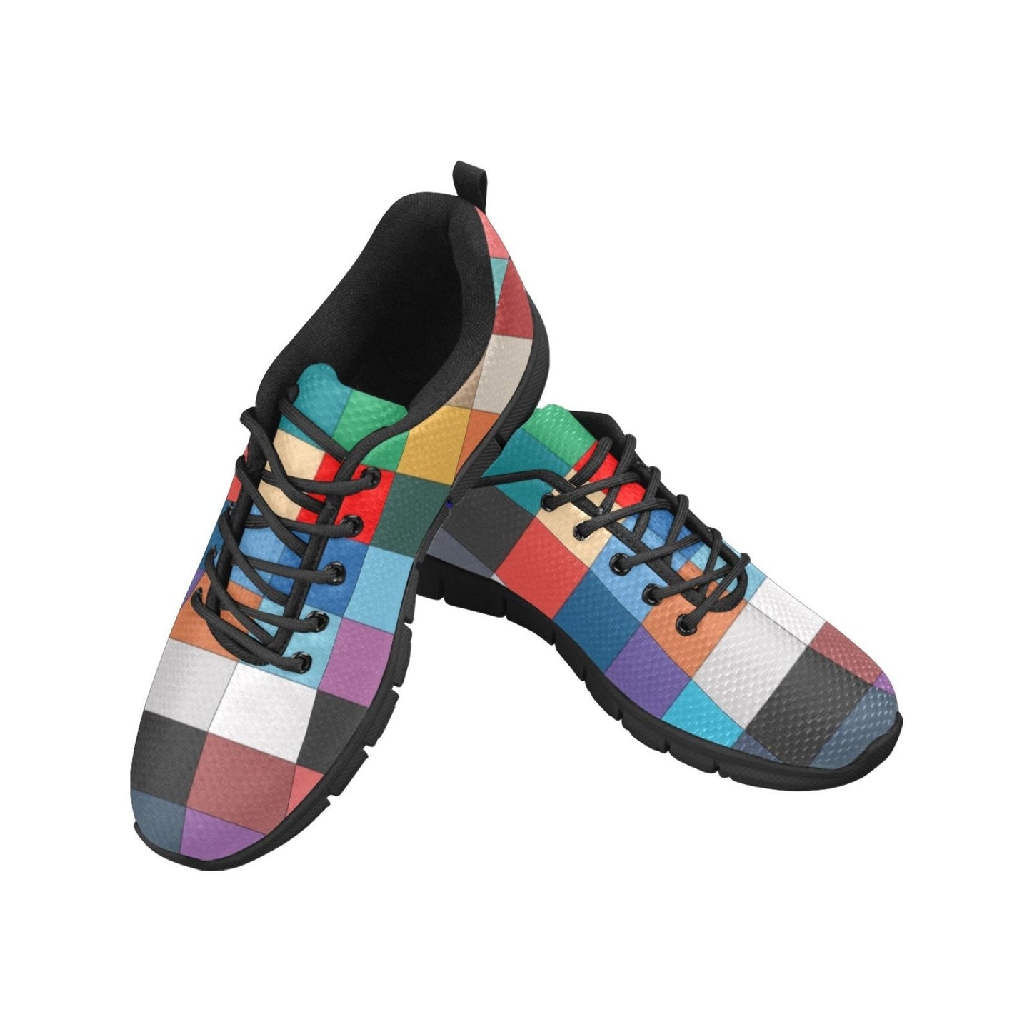 Sneakers For Women, Block Print - Running Shoes