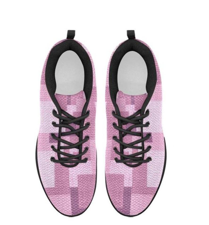 Damessneakers, paars en roze hardloopschoenen