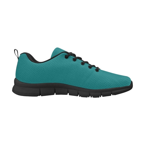 Damen Sneakers, blaugrüne Laufschuhe